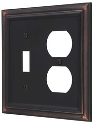 Georgian Toggle/Duplex Combination Switch Plate